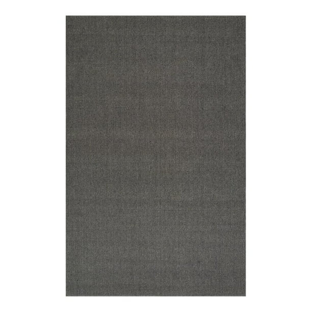 VERMONT  WOVEN 2x3 Wool Rug  Grey with lilac and slate wool accents